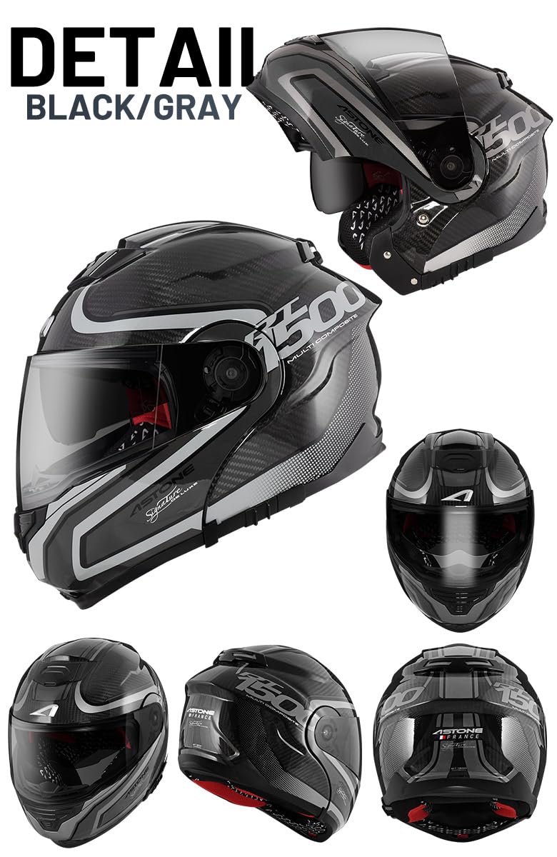 Amazon.co.jp: [ASTONE] アストン カーボンシステムヘルメット RT1500